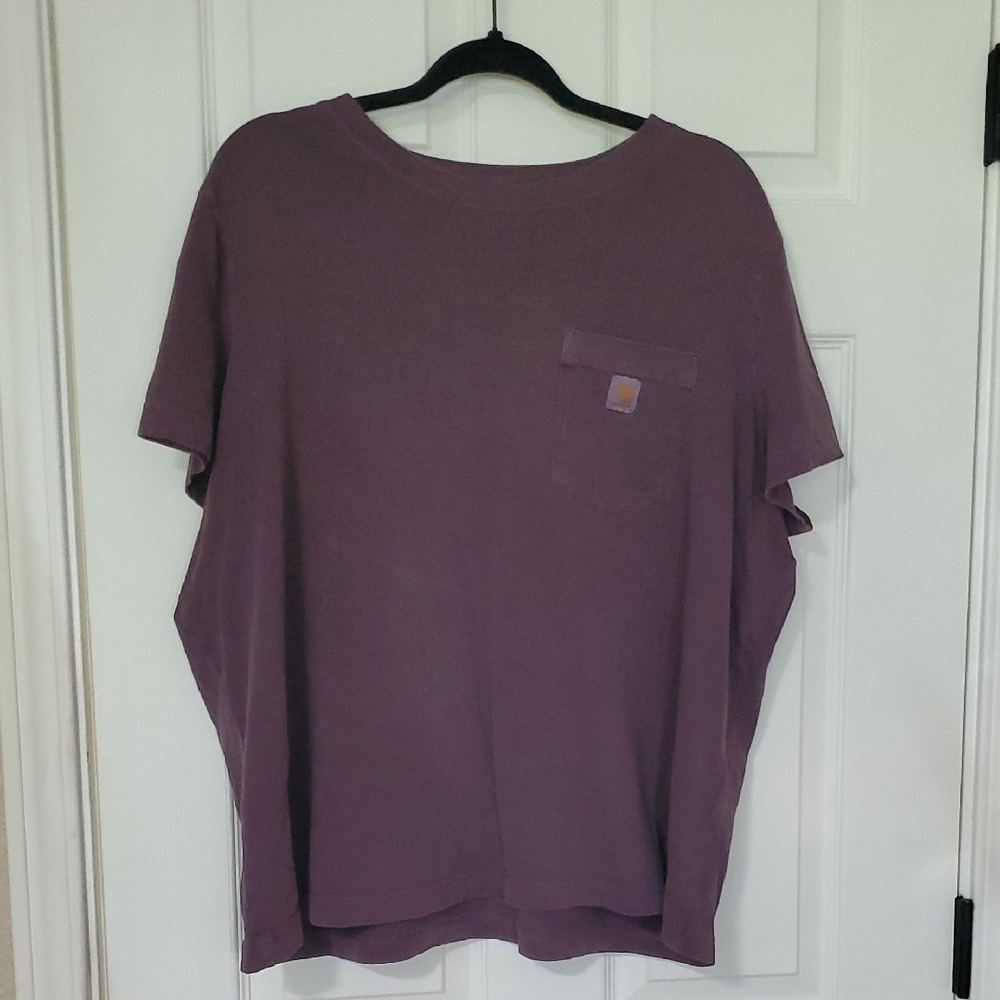 Carhartt Women's Plum Short-Sleeve Pocket Tee
